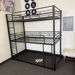 Triple Twin Bunk Bed Frame ✅ Financing Available - Bad or No Credit Accepted ✅ 