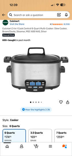 Cuisinart 3-in-1 Multicooker - Like New