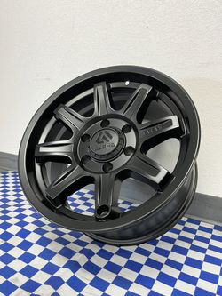 Black Alpha Wheels 17x8.5 6x139.7 