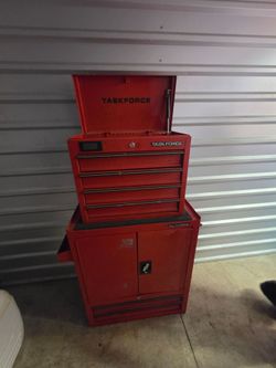 Taskforce Red Steel Tool Chest Combo