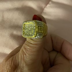 Beautiful 14K Gold Plated Mens Rings ... Sizes 7-11.... Any Ring Only $65 EACH