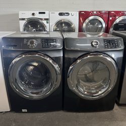 ✨ Samsung Gas Washer & Dryer Set with Pedestals ✨