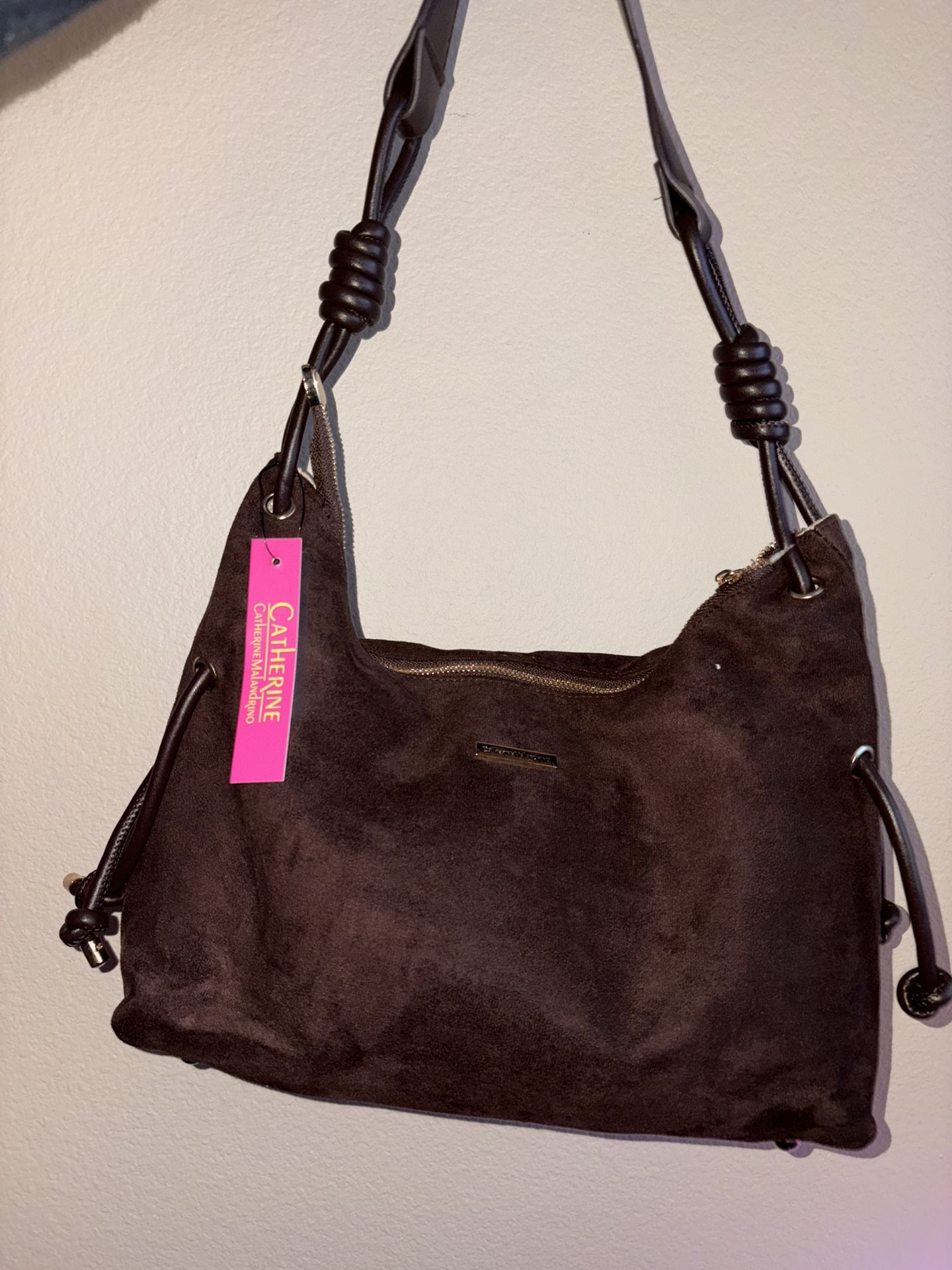 Brown Suede Purse Coach Dupe