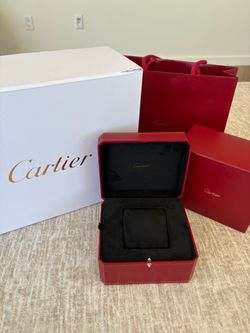 Authentic Cartier Watch Box and Packaging