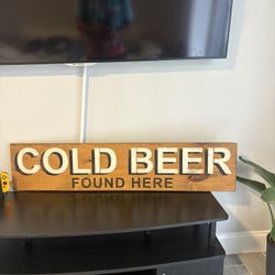 Cold Beer Sign