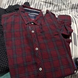 Diner's Brand Red Plaid Button-Up Shirt