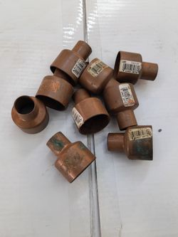 Copper Reducing Pipe Fittings Lot 1-1/2 x 3/4 , available now 10