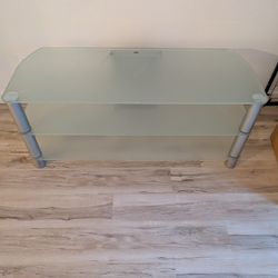 Frosted Glass TV Stand