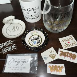 Assortment Of Bride To Be Gifts