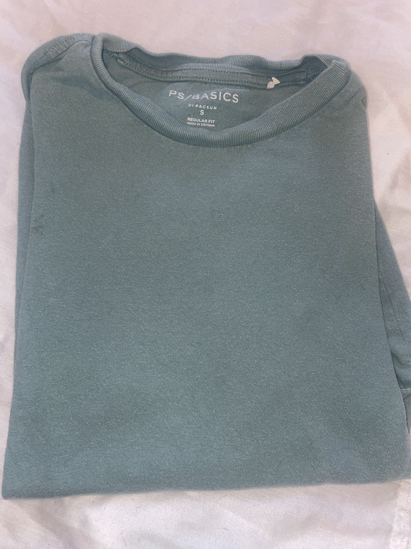 pacsun teal plain tee sz small