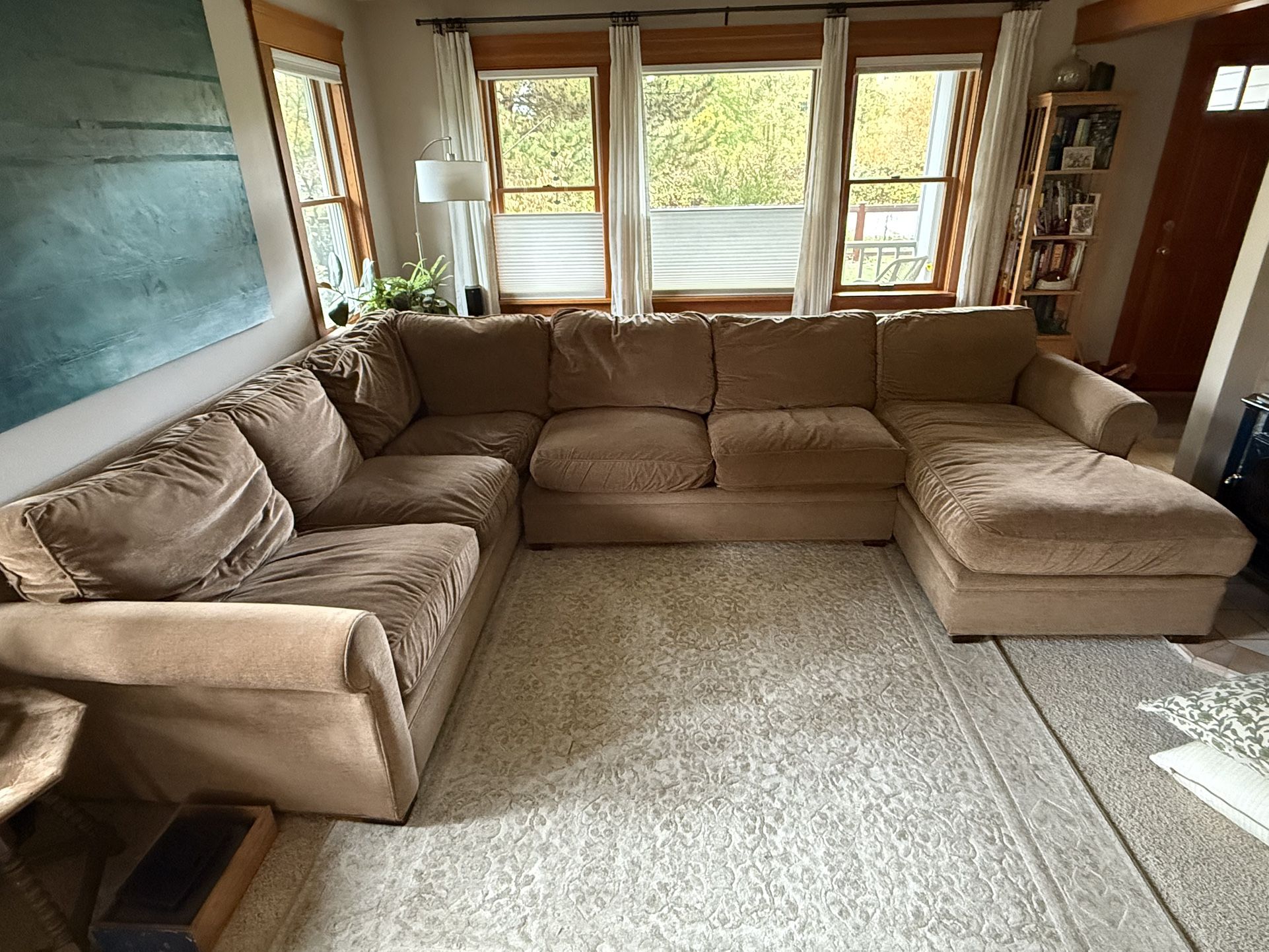 Crate & Barrel 3 Piece Sectional Sofa - Nice and Super Comfy