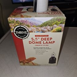 Thrive All Reptiles 5.5 " Deep Dome Lamp 100 Watt Bulbs And Emitters 