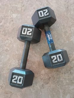 Iron dumbells set 20lbs