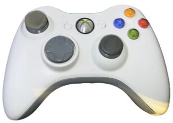Xbox 360 OEM White Wireless Controller -No Battery Pack