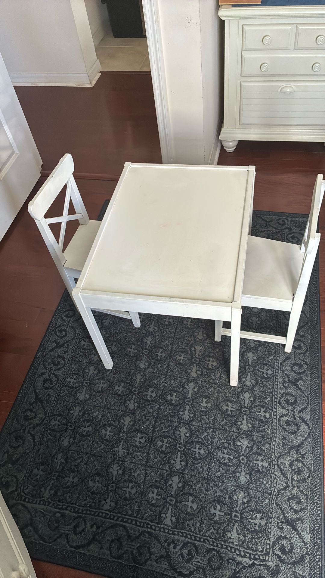 Children’s wooden table and chairs