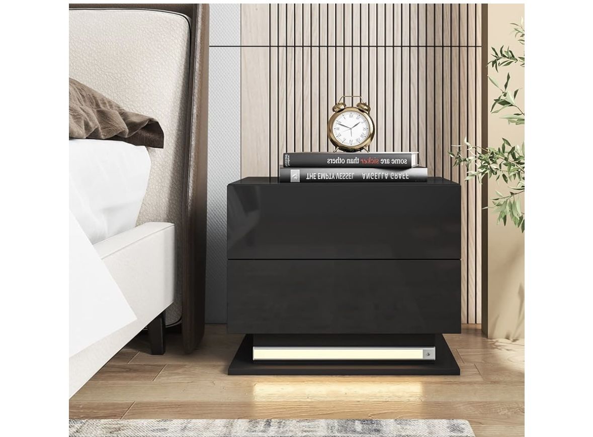 2 LED bedside table with smart motion sensor
