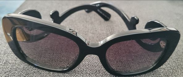 Prada Baroque Square Black Sunglasses