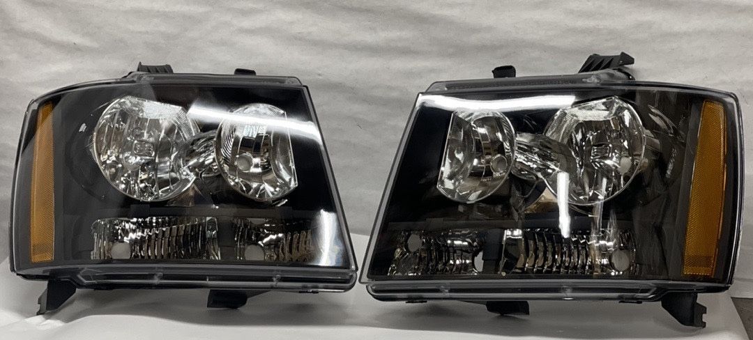 2007 to 2014 Chevrolet tahoe Suburban avalanche headlights luces micas calaveras faros