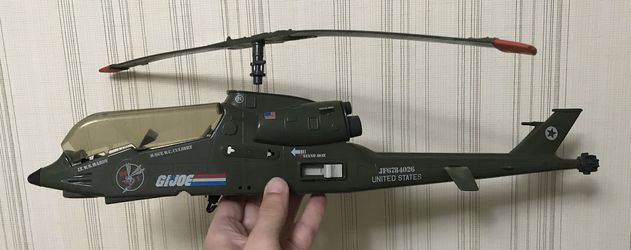 GI Joe vintage Dragonfly helicopter Wild Bill chopper hasbro 1983