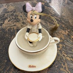 LENOX Disney Minnie Mouse Tea Cup Ornament 