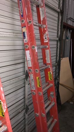 1003 Werner 16’ Fiberglass Extension Ladder 587468