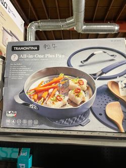 TRAMONTINA  All-in-One Plus Pan Non-Toxic Ceramic Interior