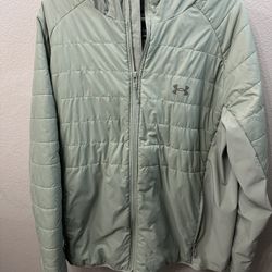 UNDER ARMOUR Men's 2XL Active Hybrid Jacket UA Opal Green / Tourmaline Teal 