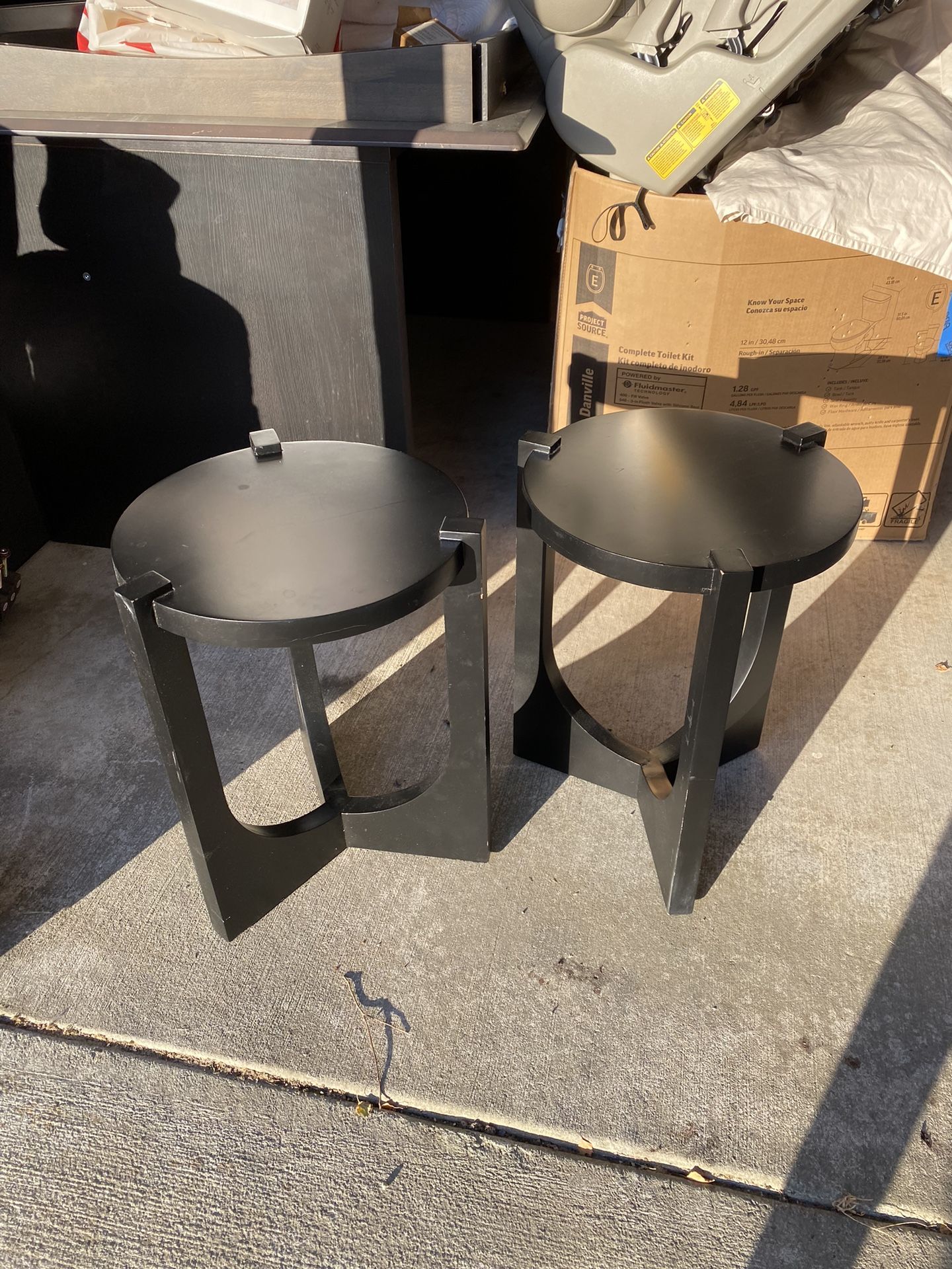 Set Of 2 Side Tables End Tables Nightstands
