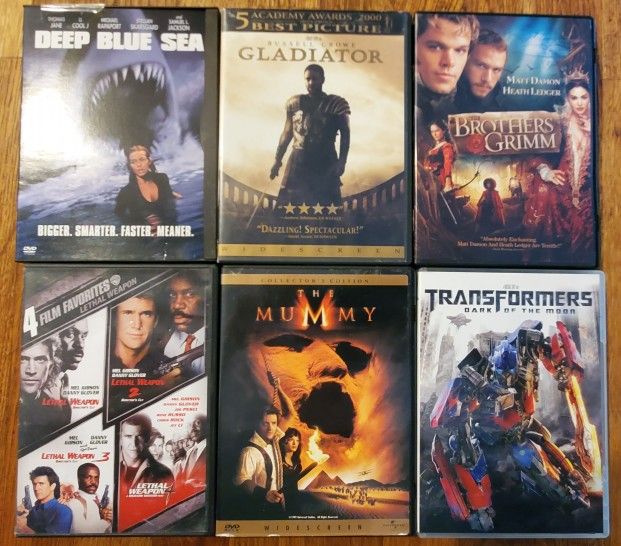Action/Adventure Movie DVD Lot