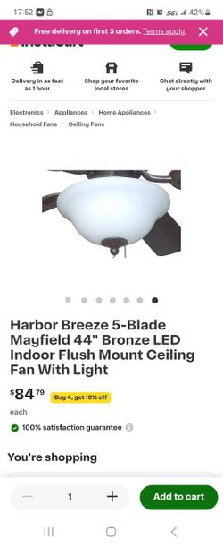 3 HARBOR BREEZE CEILLING FANS WITH LIGHTS