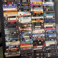 VHS And DVD Old Collection Lot Clamshell 