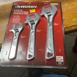 3 Piece Adjustable Wrench Set 