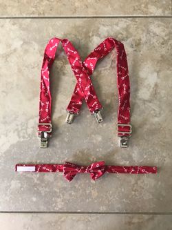 Baby bow tie and suspenders