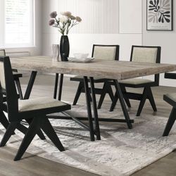  7 Pc. Rectangular Dining Table Set 