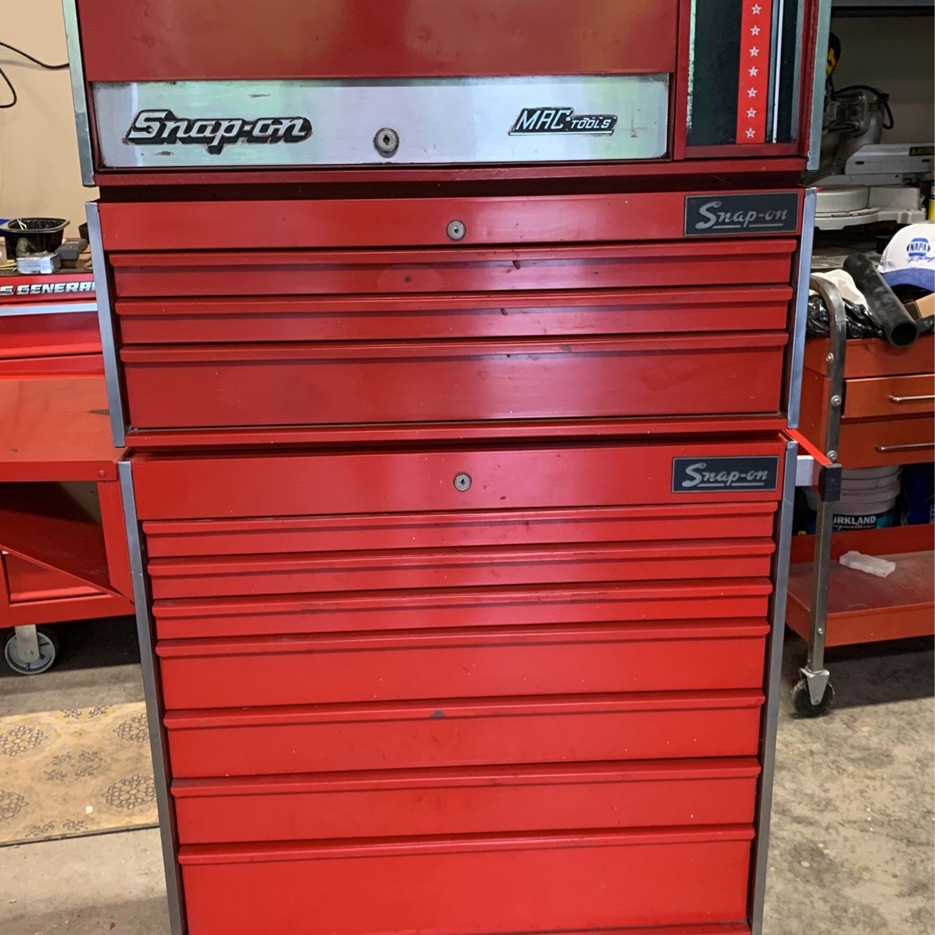 Snap On Toolbox + Rolling Tool Cart