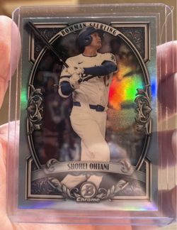 Shohei Ohtani Bowman Sterling Chrome Baseball Card