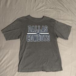 NFL Dallas Cowboys Mens M  NFL Team Apparel T Shirt Gray  Short Sleeve