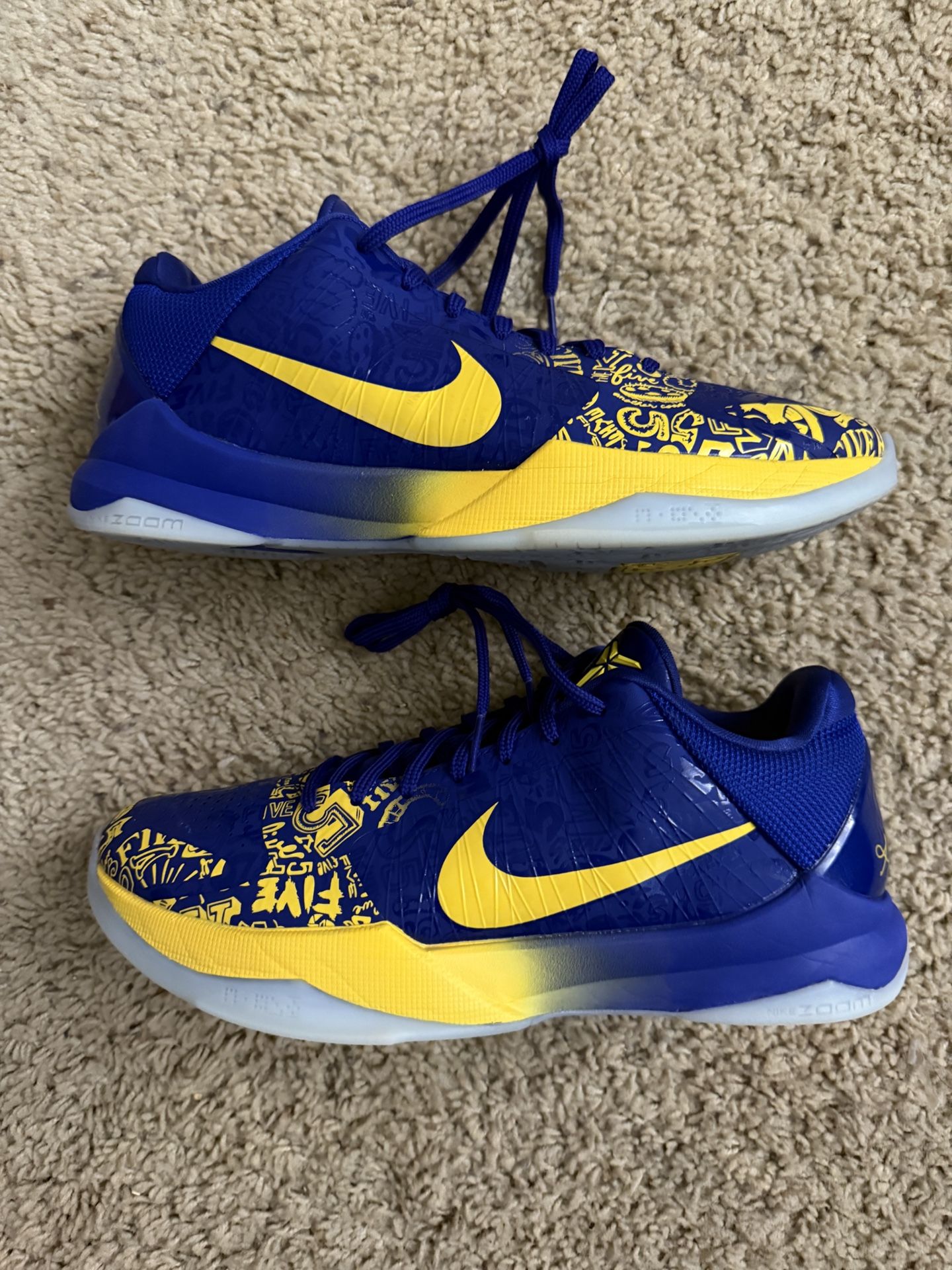 Size 9 - Nike Zoom Kobe 5 Protro 2020 5 Rings (Pre Owned No Box)