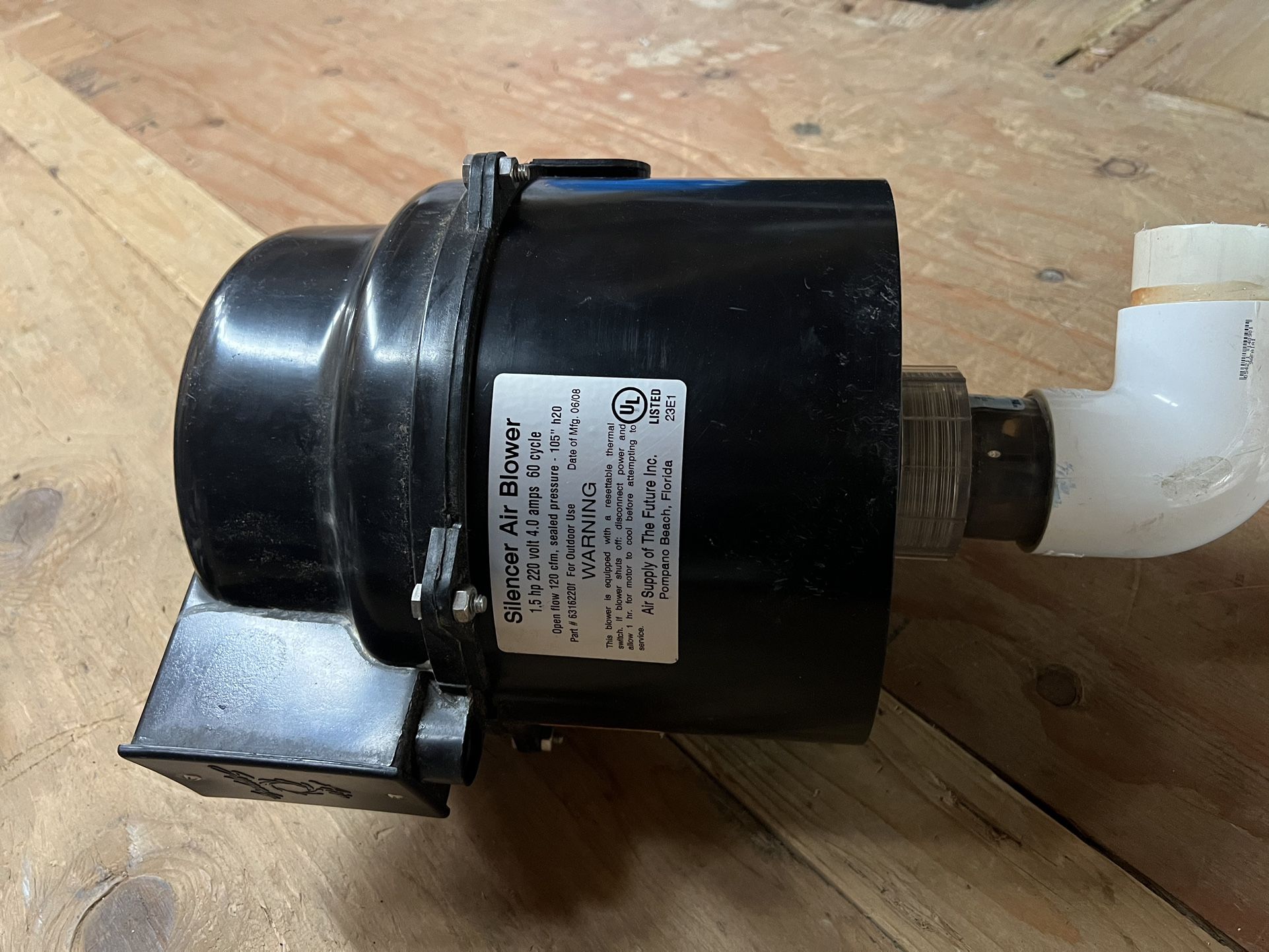 Silencer Air Blower For Hot Tub