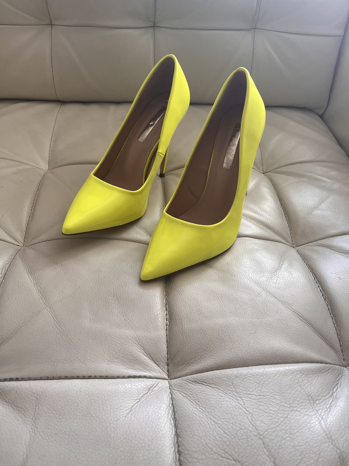 Yellow High Heels