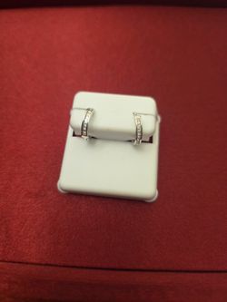 Silver 925 Small Hoop Earrings 