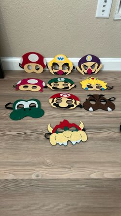 Super Mario Face Masks
