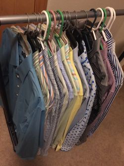 17 size Large - dress-shirts brand name. Like new