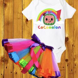 Cocomelon Party Outfit 12m Tutu Set Custom 