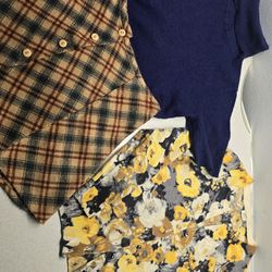 Zara Cashmere Silk Sweater + J.Crew Merino Wool Cardigan Set S