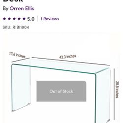 Glass Desk