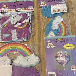 Unicorn Birthday Theme Decorations