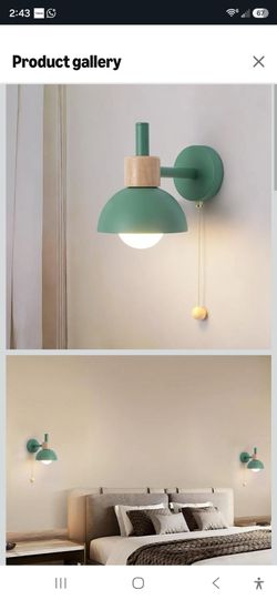 Pull Chain Wall Lights for Bedroom Modern Bathroom Wall