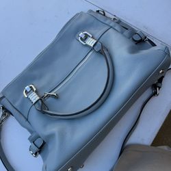 S-zone Blue Leather Purse