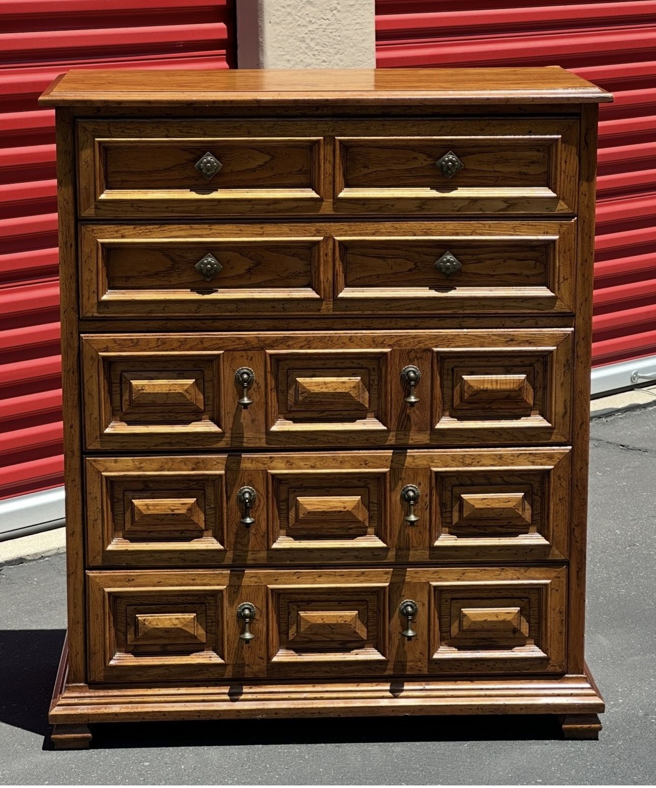 Antique Highboy Dresser - Mid Century 